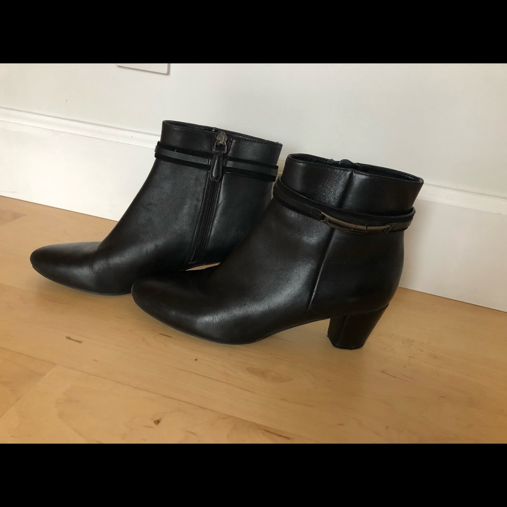 Ecco ankle strap booties , sz 38